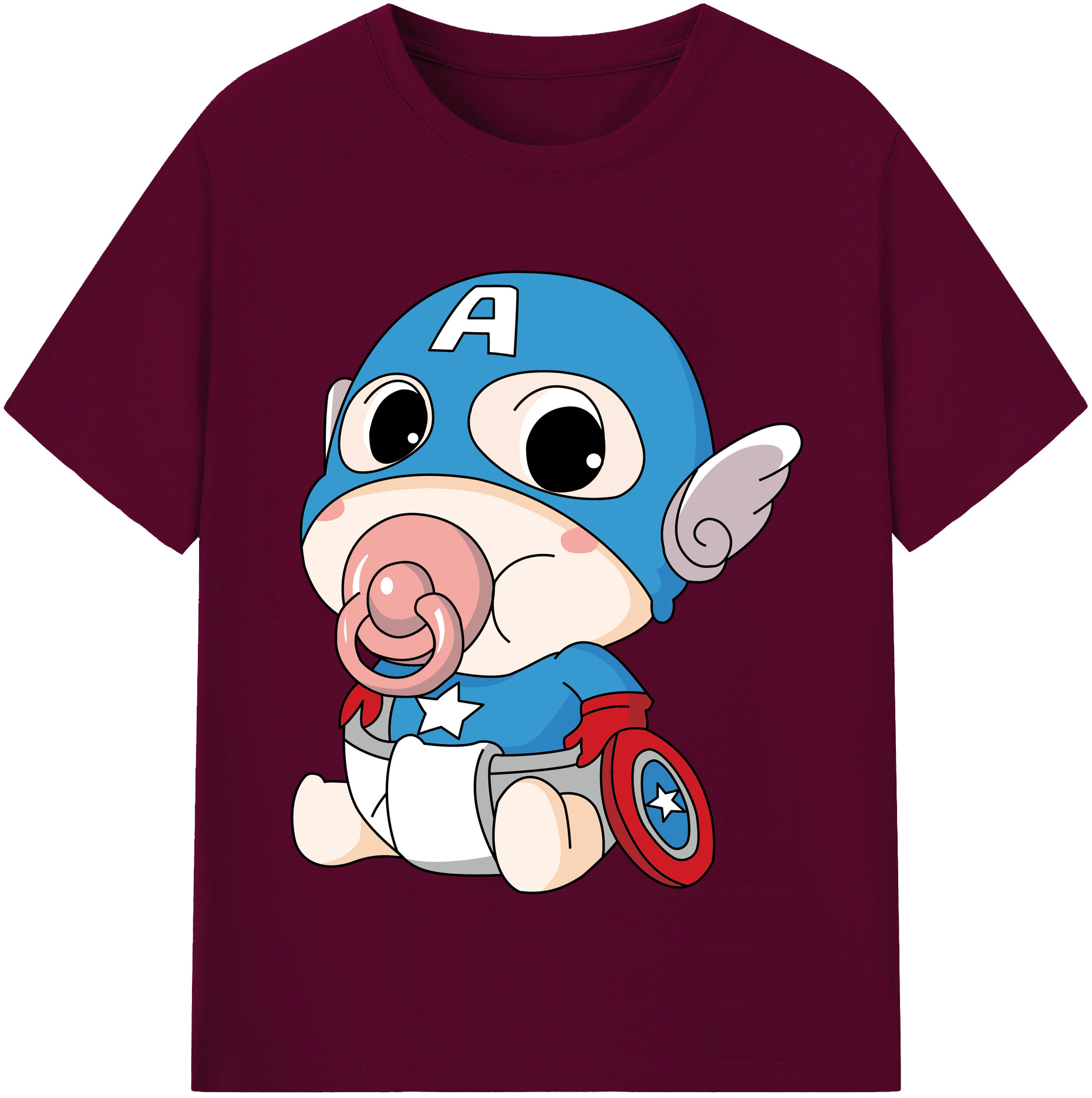 （画像用） アベンジャーズ The Avengers レディースカジュアルプリントTシャツ（綿100％）